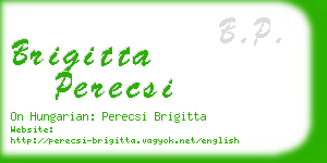 brigitta perecsi business card